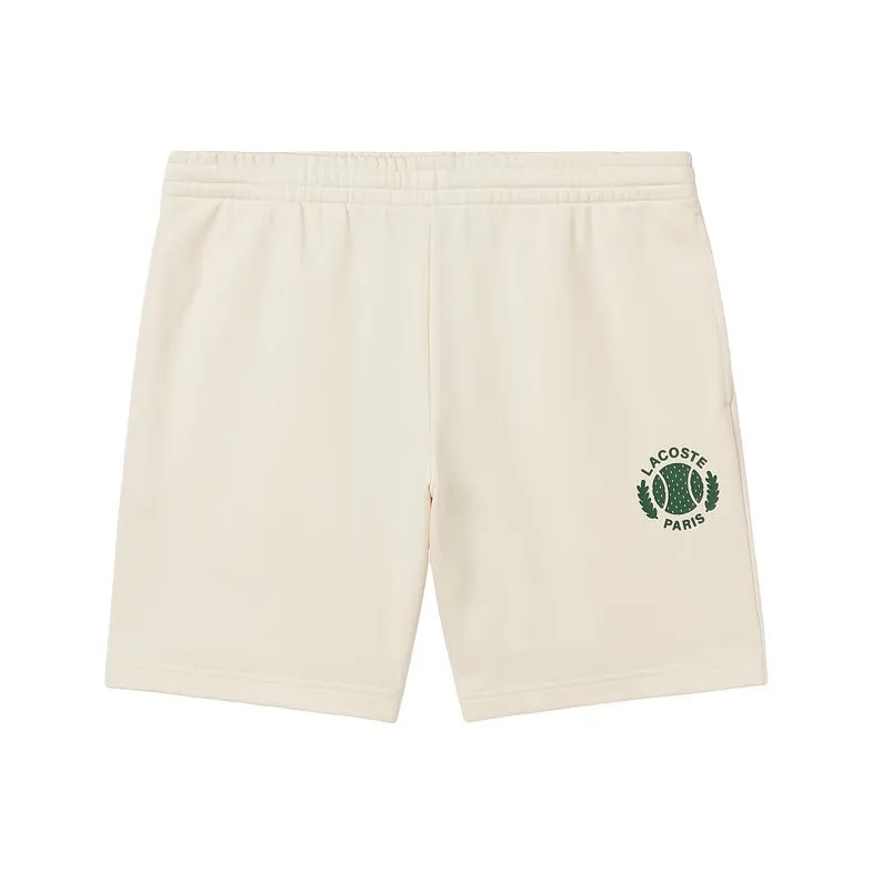 LACOSTE 3D print Fleece Shorts-0