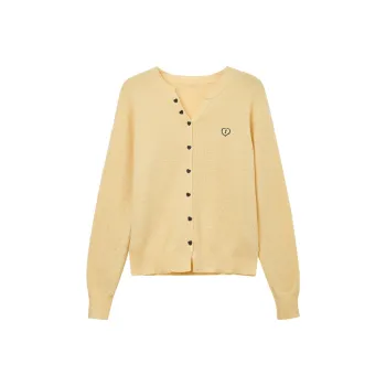 SUSANSAN Spring Loose Fit Versatile Women's Yellow