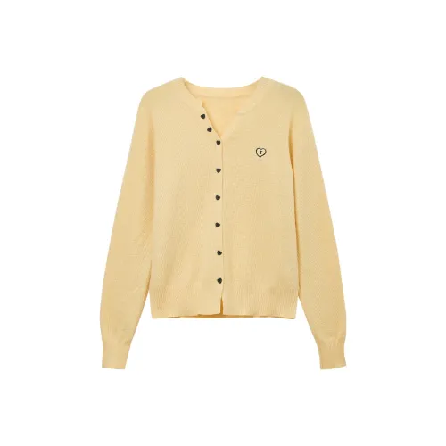 SUSANSAN Spring Loose Fit Versatile Women's Yellow