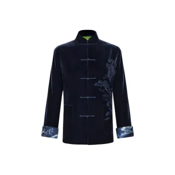 Shanghai Tang Mandarin Embroidered design Jacket