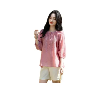 【dme】 Shirt Women's Leather Pink