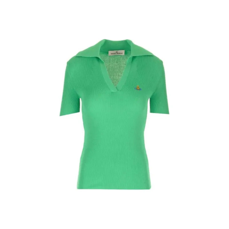 Vivienne Westwood Marina Knitted Polo Shirt-4