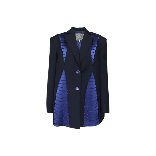 SIQIZ Business Suits Women's Blue Black