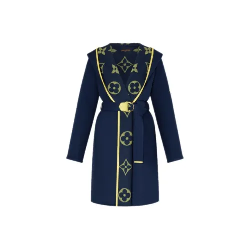 LOUIS VUITTON Coats Women's Dark Blue