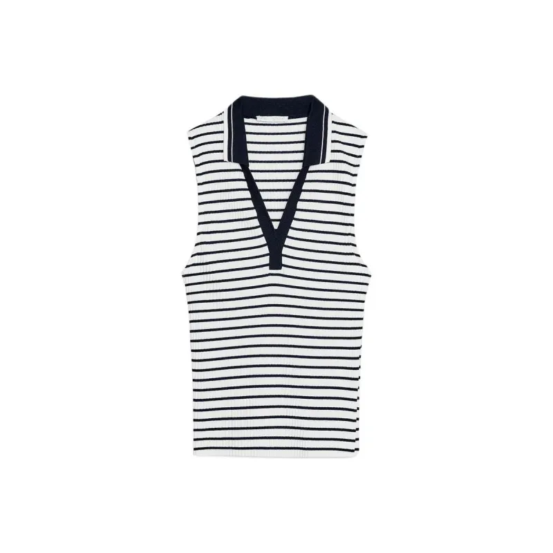 ZARA Polo Shirt Women's Sea Blue/White-0