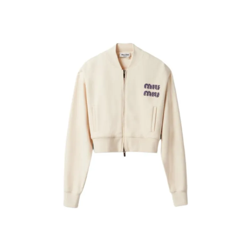 MIU MIU SS24 Sweatshirt Women's Natural-0