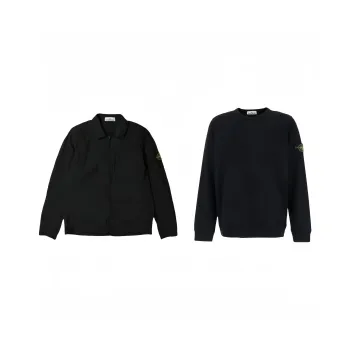 STONE ISLAND Metal Nylon Series Casual Sportswear Unisex Black