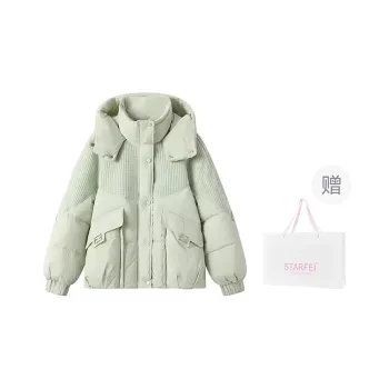 STARFEI Feather Silk Jacket Women's Green