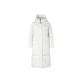 Adidas PUFFY LONG DOWN JACKET Down Jacket Women's Jade White