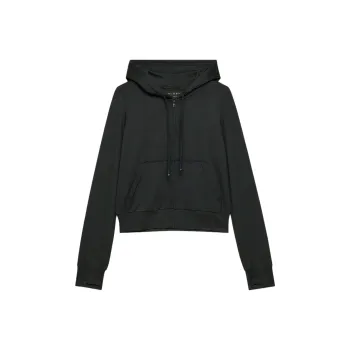 ARITZIA Golden SoftBoundTM Breathe Zip Hoodie Sweatshirt Women's Heather Black HEATHER BLACK