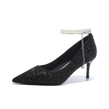 MABEL&CO High Heels Women's Silver/Champagne/Black