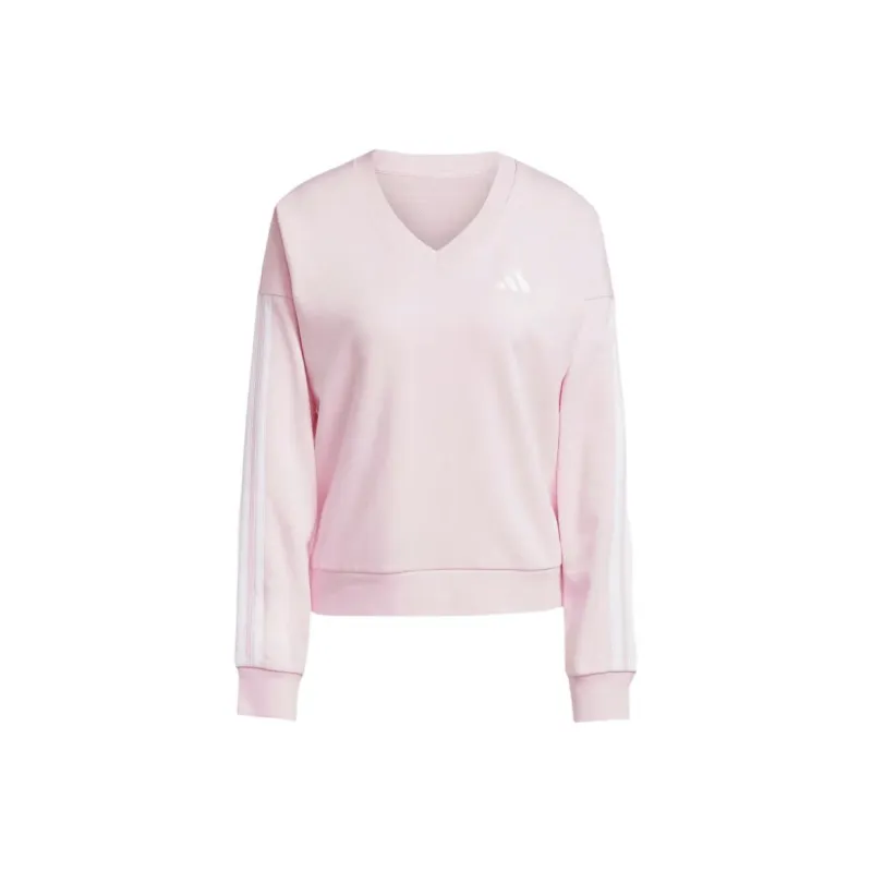 Adidas Free Shipping With AdiClub Essentials 3 Stripes French Terry V neck Sweatshirt-0