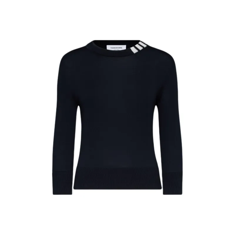 THOM BROWNE 4 Bar Crewneck Jumper-0