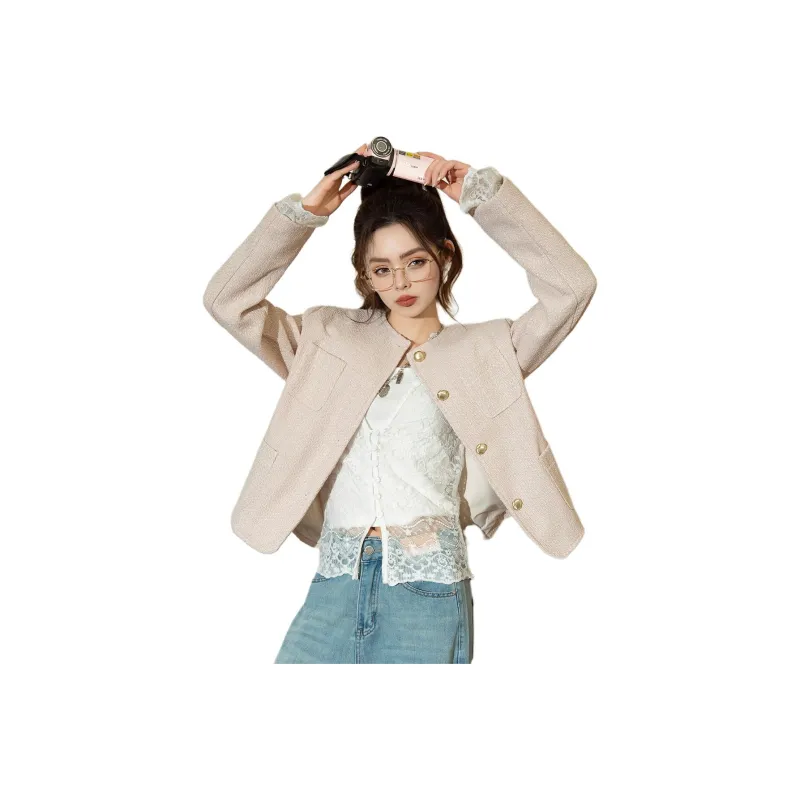 FAWENXIANGZI Jackets & Coats Women's-1