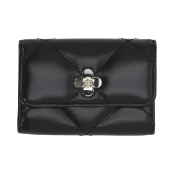 TORY BURCH Cow Leather Card Holder Women's Black
