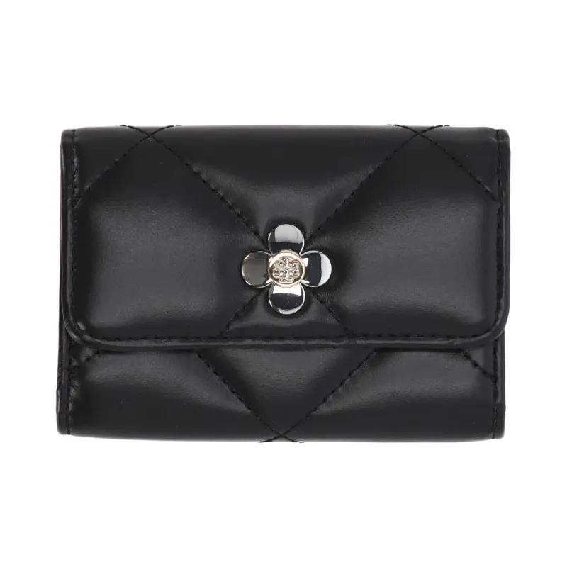 TORY BURCH Cow Leather Card Holder Women's Black-0