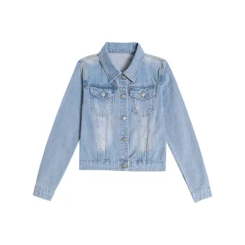 Ning Cai Yuer Jacket Women's Light Blue