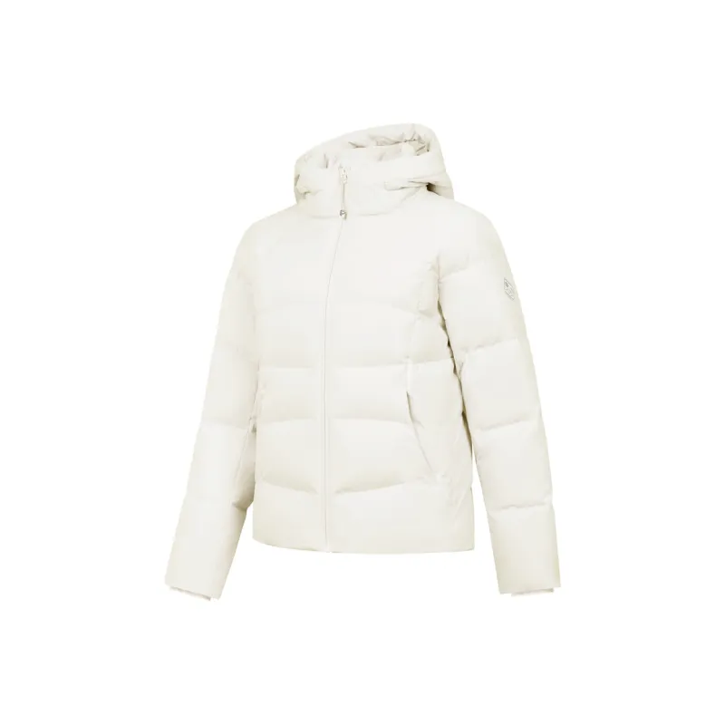 QIAODAN Variety Training Collection Down Jacket Women's Cream White-0