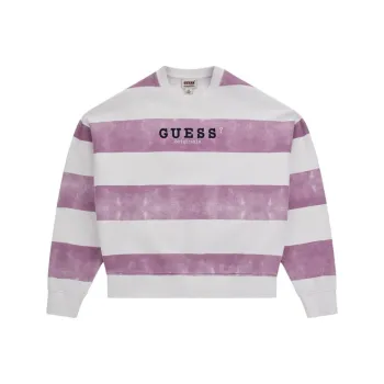 GUESS Sweatshirt Women's Purple White