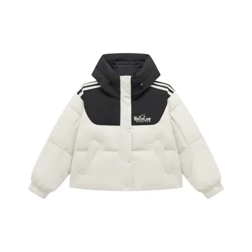 XTEP Down Jacket Women's Jet Black/Cotton White