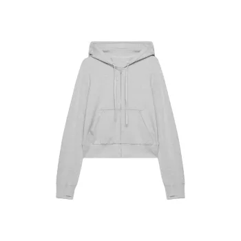 ARITZIA Golden SoftBoundTM Breathe Zip Hoodie Sweatshirt Women's Heather Chrome
