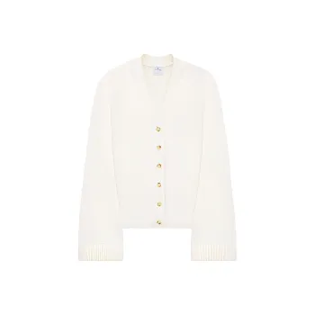 COURREGES Logo appliquéd Cardigan