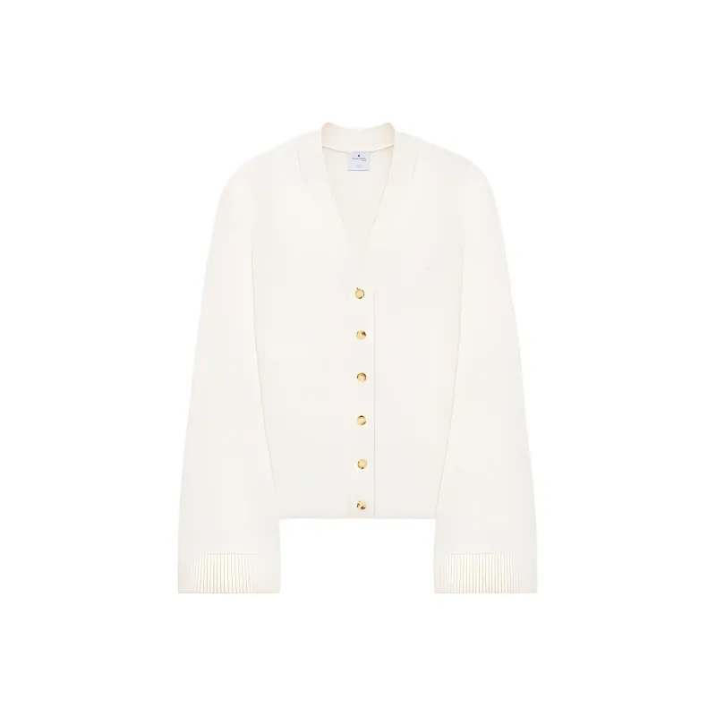 COURREGES Logo appliquéd Cardigan-0