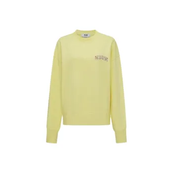 MSGM SS24 Sweatshirt Women's Light Yellow