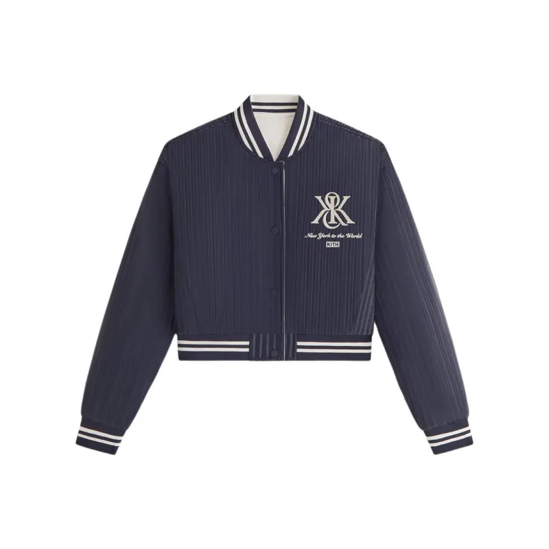 KITH Landry II Crest Bomber Jackets Coats Women's Nighttime-0