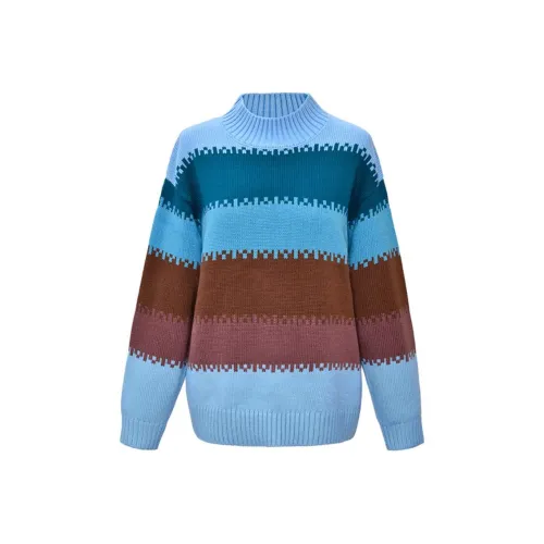 DIFFIE RIEGER Knitwear Women's Gradient Blue