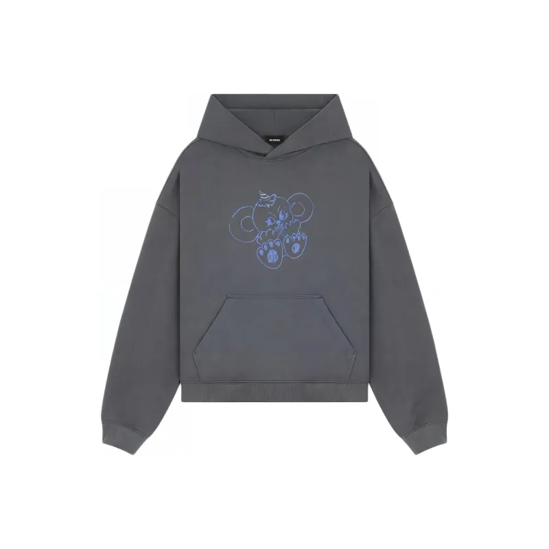 WE11DONE Monster print Cotton Hoodie-0
