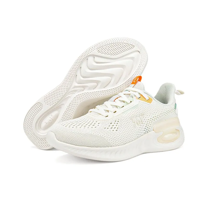 361° Cushioning, Breathable, Lightweight Low Top Casual Running Shoes Women's Feather White Sheer Blue-5