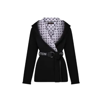 LOUIS VUITTON Coat Women's Black