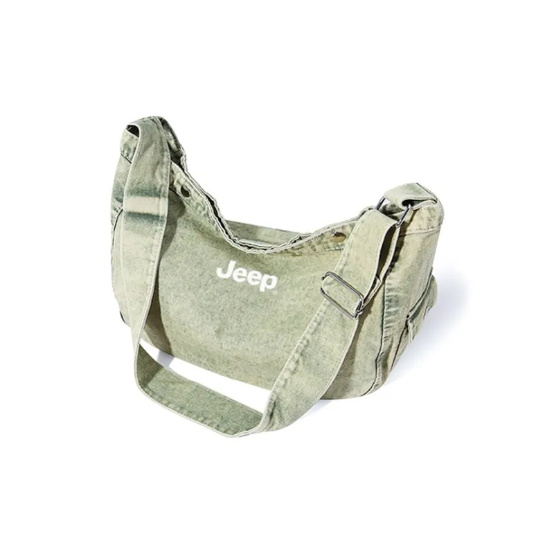 Jeep Denim Crossbody Bag, Shoulder Bag Regular Unisex Multicolor-1