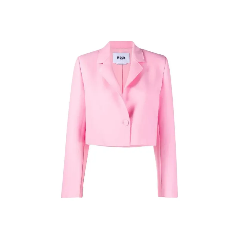 MSGM Business Suit Coat Women's Pink-0