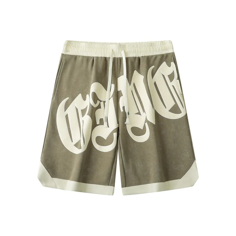 JIANWANG Casual Shorts Unisex Apricot-0