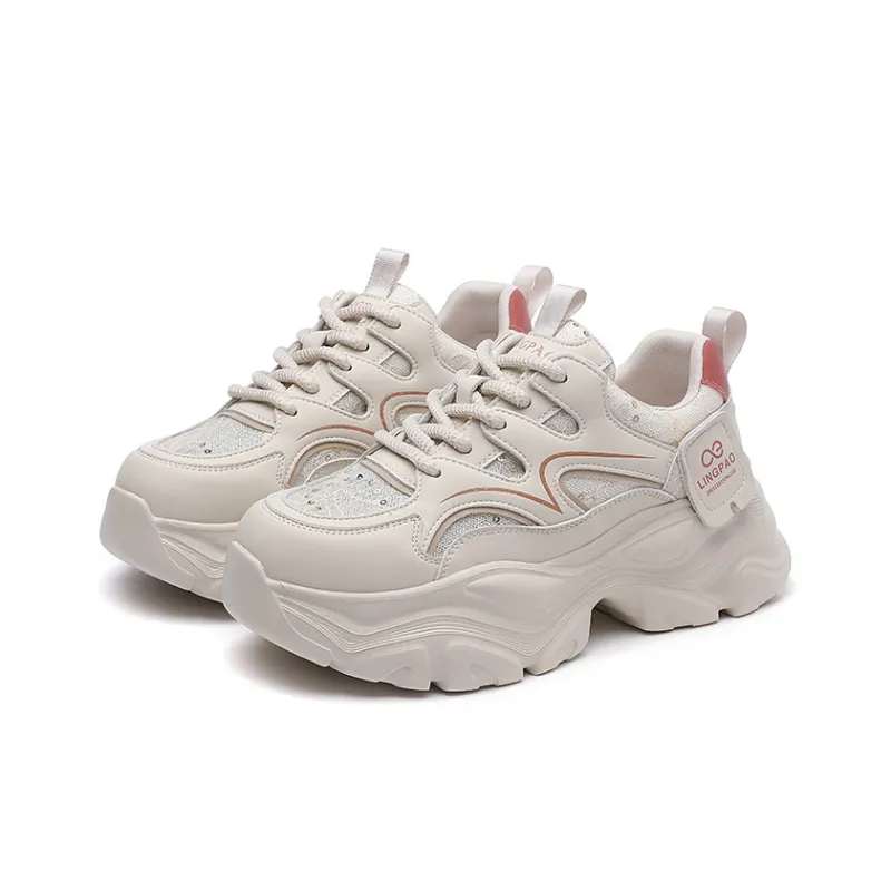 LINGPAO Low Top Chunky Sneakers Women's-7