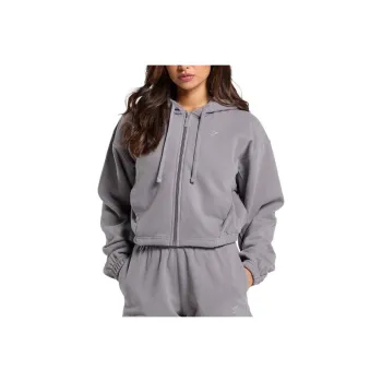 GYMSHARK FLEECE ZIP HOODIE Sweatshirt Women's Medium Gray