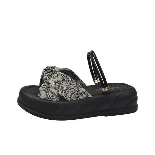 LXVB Rubber Sole Slip Resistant Slide Slippers Women's