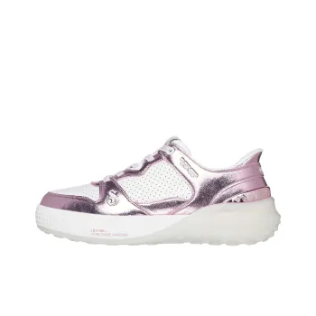 SNOOP DOGG x Skechers Sizzle Low Top Casual Shoes Women's White Pink