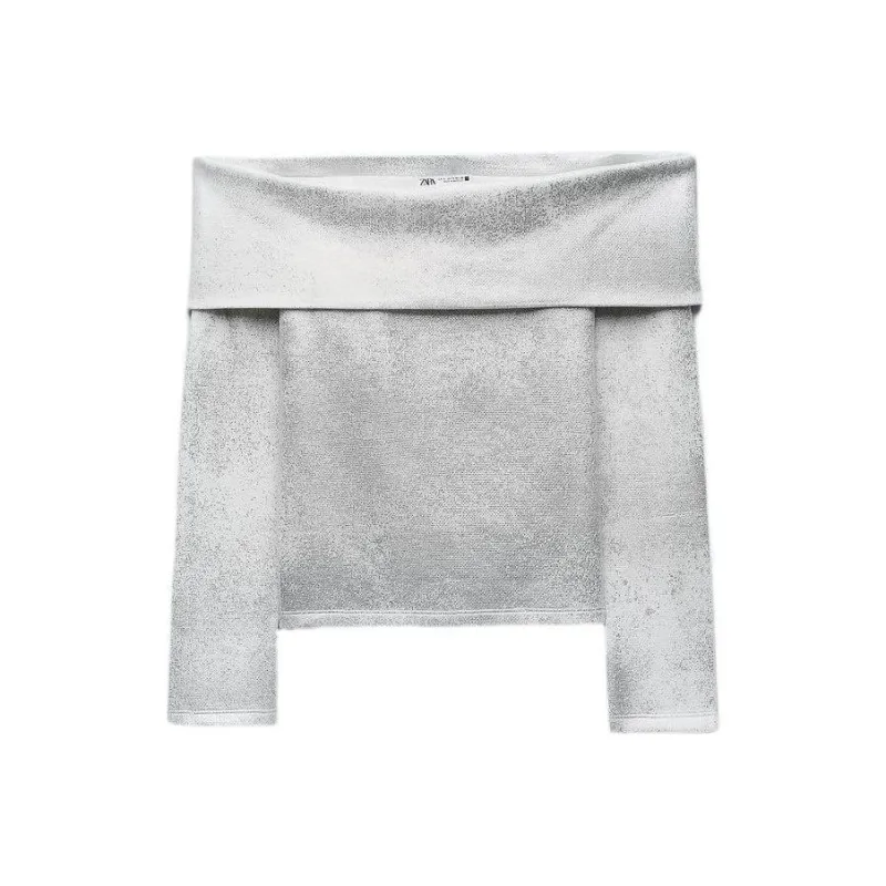 ZARA Knitwear Women's Silver-0