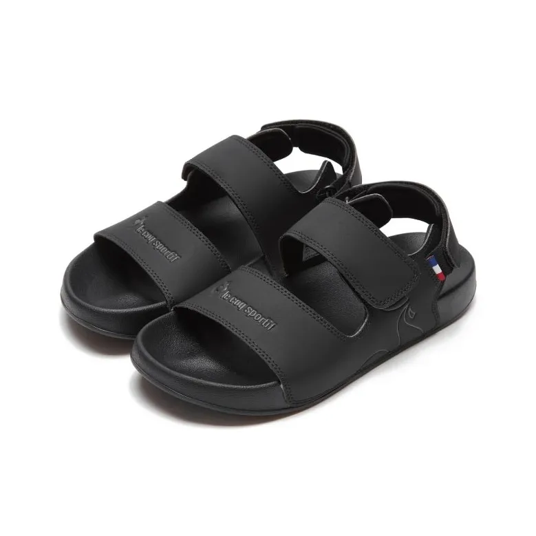 Le Coq Sportif LCS OFFCOURT One Strap Sandals Unisex Black-1