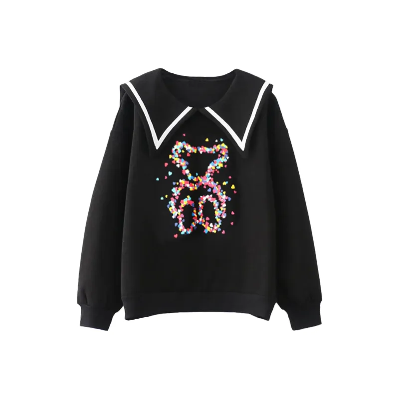 Wbwq Sweatshirts Women's Black-0