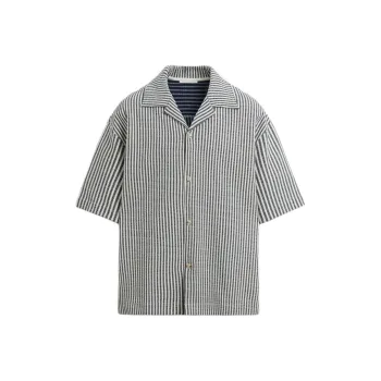 ZARA Shirts Men Nude/Sea Blue