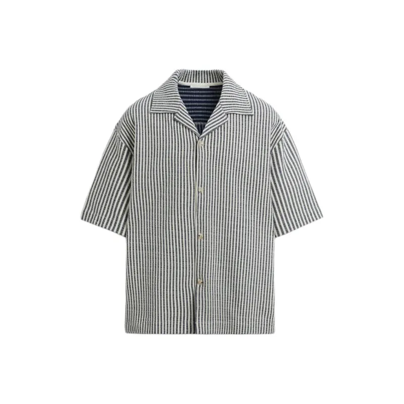 ZARA Shirts Men Nude/Sea Blue-0