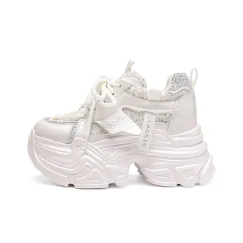 ZHR Baby's Breath Cushioning Abrasion Resistant Coverage Lightweight Low Top Chunky Sneakers Women's