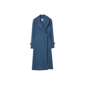Burberry Coats Women's Blue