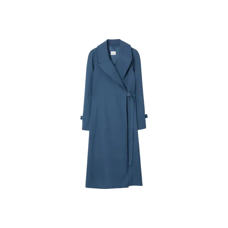 Burberry Coats Women's Blue-0