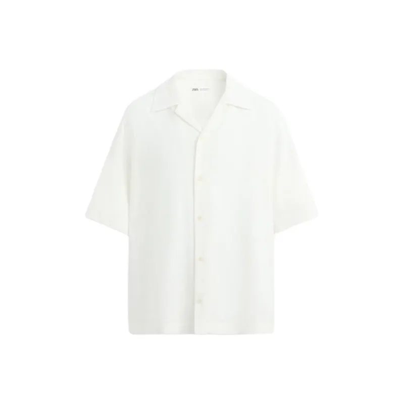 ZARA Shirts Men Frosted White-0
