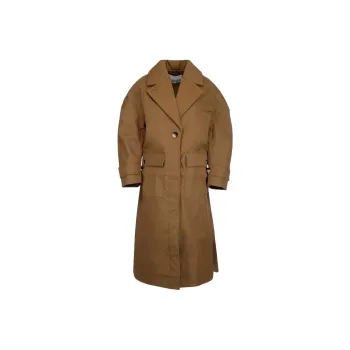 GANNI Coats Women's Brown